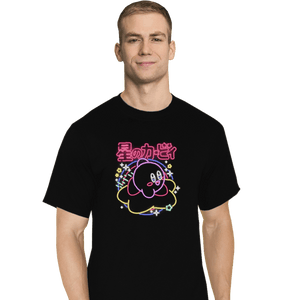 Daily_Deal_Shirts T-Shirts, Tall / Large / Black Neon Kirby