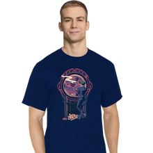 Load image into Gallery viewer, Daily_Deal_Shirts T-Shirts, Tall / Large / Navy Space Cowboy Contemplation