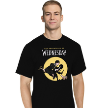 Load image into Gallery viewer, Daily_Deal_Shirts T-Shirts, Tall / Large / Black The Adventures Of Wednesday
