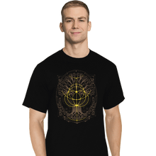 Load image into Gallery viewer, Daily_Deal_Shirts T-Shirts, Tall / Large / Black Golden Rings