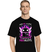 Load image into Gallery viewer, Daily_Deal_Shirts T-Shirts, Tall / Large / Black Axolotl Witching Hour
