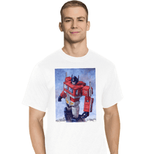 Load image into Gallery viewer, Secret_Shirts T-Shirts, Tall / Large / White Optimus Watercolor
