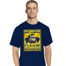 Load image into Gallery viewer, Daily_Deal_Shirts T-Shirts, Tall / Large / Navy Be Kind Please Rewind