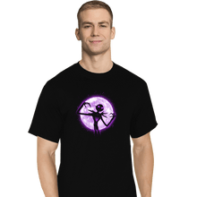 Load image into Gallery viewer, Shirts T-Shirts, Tall / Large / Black Moonlight Skeleton