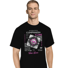Load image into Gallery viewer, Secret_Shirts T-Shirts, Tall / Large / Black Companion Cube
