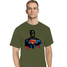 Load image into Gallery viewer, Shirts T-Shirts, Tall / Large / Military Green Return Of Kryptonian