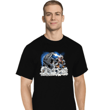 Load image into Gallery viewer, Daily_Deal_Shirts T-Shirts, Tall / Large / Black Godzilla VS Megazord