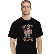 Load image into Gallery viewer, Daily_Deal_Shirts T-Shirts, Tall / Large / Black I'm Evil But I Have Feelings