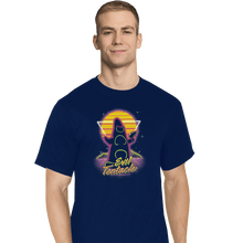 Load image into Gallery viewer, Shirts T-Shirts, Tall / Large / Navy Retro Evil Tentacle