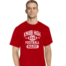 Load image into Gallery viewer, Shirts T-Shirts, Tall / Large / Red Knibb High Football Rules