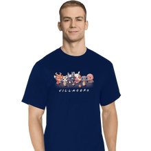 Load image into Gallery viewer, Shirts T-Shirts, Tall / Large / Navy Animal Crossing Friends
