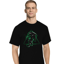 Load image into Gallery viewer, Shirts T-Shirts, Tall / Large / Black Cosmic Retro Link
