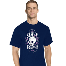 Load image into Gallery viewer, Shirts T-Shirts, Tall / Large / Navy Slave Forever