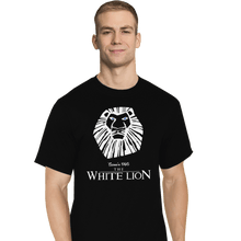Load image into Gallery viewer, Shirts T-Shirts, Tall / Large / Black White Lion