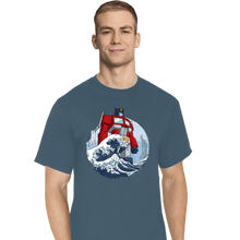 Load image into Gallery viewer, Secret_Shirts T-Shirts, Tall / Large / Indigo Blue Optimus Wave