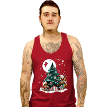 Load image into Gallery viewer, Daily_Deal_Shirts Tank Top, Unisex / Small / Red Galaxy Christmas