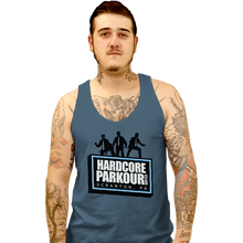 Load image into Gallery viewer, Shirts Tank Top, Unisex / Small / Indigo Blue Hardcore Parkour Club