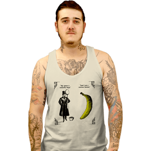 Shirts Tank Top, Unisex / Small / White The Olde Joke Of A Big Spoon And A Banana