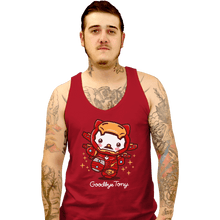 Load image into Gallery viewer, Shirts Tank Top, Unisex / Small / Red Goodbye Tony