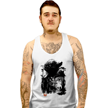 Load image into Gallery viewer, Daily_Deal_Shirts Tank Top, Unisex / Small / White The Master In The Swamp Sumi-e