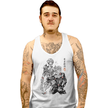 Load image into Gallery viewer, Shirts Tank Top, Unisex / Small / White Gold Experience Sumi-e