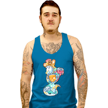 Load image into Gallery viewer, Shirts Tank Top, Unisex / Small / Sapphire Magical Silhouettes - Cheshire Cat
