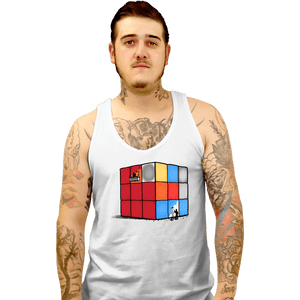Shirts Tank Top, Unisex / Small / White Solving The Cube