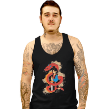 Load image into Gallery viewer, Shirts Tank Top, Unisex / Small / Black Mulan And The Dragon
