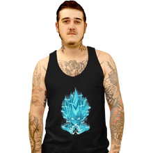 Load image into Gallery viewer, Shirts Tank Top, Unisex / Small / Black Super Saiyan Blue