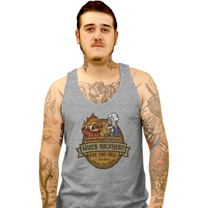 Daily_Deal_Shirts Tank Top, Unisex / Small / Sports Grey Miser Bros Bar