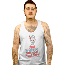 Load image into Gallery viewer, Shirts Tank Top, Unisex / Small / White Where's Grindelwaldo