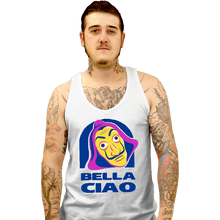 Load image into Gallery viewer, Shirts Tank Top, Unisex / Small / White Bella Ciao Tacos