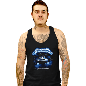 Daily_Deal_Shirts Tank Top, Unisex / Small / Black Struck By Lightning