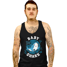 Load image into Gallery viewer, Shirts Tank Top, Unisex / Small / Black Cute Baby Shark