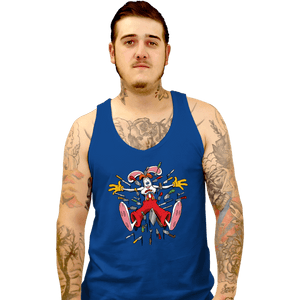 Daily_Deal_Shirts Tank Top, Unisex / Small / Royal Blue Knives Out Roger