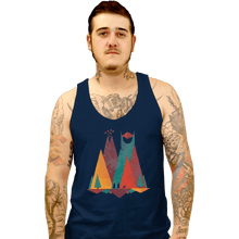 Load image into Gallery viewer, Shirts Tank Top, Unisex / Small / Navy Geometric Middle Earth