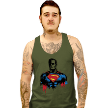 Load image into Gallery viewer, Shirts Tank Top, Unisex / Small / Military Green Return Of Kryptonian