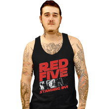 Load image into Gallery viewer, Shirts Tank Top, Unisex / Small / Black Red 5 Standing By
