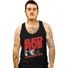 Load image into Gallery viewer, Shirts Tank Top, Unisex / Small / Black Red 5 Standing By