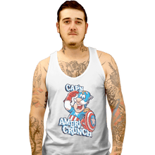 Load image into Gallery viewer, Shirts Tank Top, Unisex / Small / White Cap'n AmeriCrunch