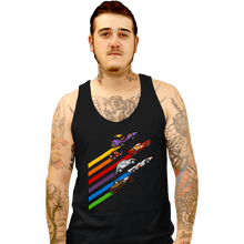 Load image into Gallery viewer, Daily_Deal_Shirts Tank Top, Unisex / Small / Black Racing Streaks