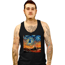 Load image into Gallery viewer, Shirts Tank Top, Unisex / Small / Black Van Gogh Never Saw Gallifrey