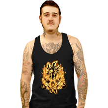 Load image into Gallery viewer, Shirts Tank Top, Unisex / Small / Black Golden SSj4