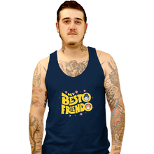 Load image into Gallery viewer, Shirts Tank Top, Unisex / Small / Navy My Besto Friendo