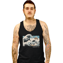 Load image into Gallery viewer, Shirts Tank Top, Unisex / Small / Black The Great Wave Of Spirits