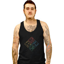 Load image into Gallery viewer, Shirts Tank Top, Unisex / Small / Black Geometric Hogwarts
