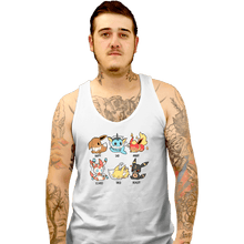 Load image into Gallery viewer, Secret_Shirts Tank Top, Unisex / Small / White Eevee Emotes