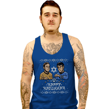 Load image into Gallery viewer, Daily_Deal_Shirts Tank Top, Unisex / Small / Royal Blue Celebrate Hanukkah