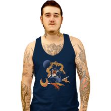 Load image into Gallery viewer, Daily_Deal_Shirts Tank Top, Unisex / Small / Navy Cosmic Sailor