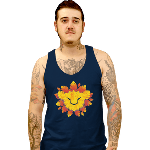 Shirts Tank Top, Unisex / Small / Navy King Of Leaves